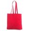 Punast värvi küljevoldiga riidest kott personaalse trükiga