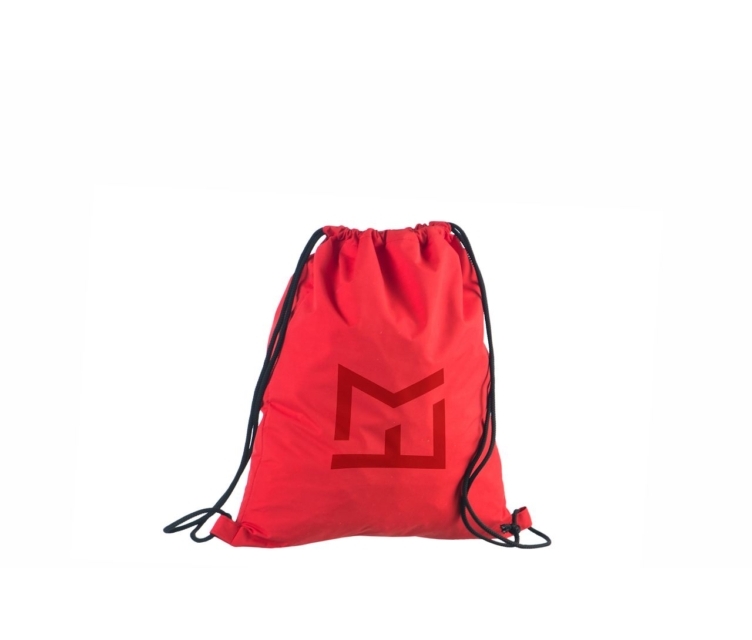 Punast värvi vetthülgavast nailonist seljakott logoga