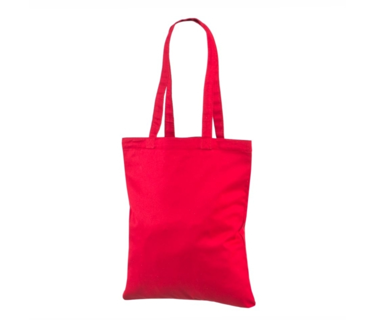 Punast värvi vastupidavast riidest kott Mõõdud 35x41 cm.