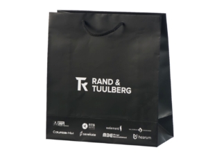 CMYK trükiga logoga paberkotid ettevõtetele